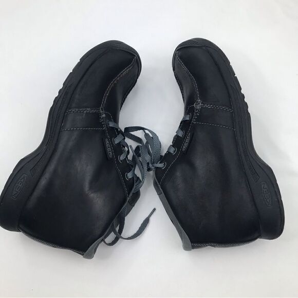 KEEN Black Leather Chukka Lace Up Ankle Boots - Picture 4 of 15
